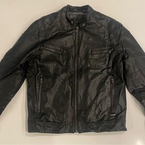 Calvin Klein Faux Leather Moto Jacket